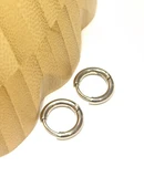 Monalisa Home Gümüş Renk  Halka Unisex Çelik Küpe - 1