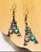 Monalisa Home Lüks Renkli Figürlü Otantik Küpe - 1