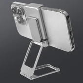 OLLEVRA 360 derece Dönen Tüm Telefon Tipleri İle Uyumlu Metal Telefon Standı Braket thumbnail 2