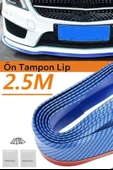 OLLEVRA Araba Oto Ön Tampon Koruyucu Kauçuk Pratik Tampon Şerit Bant Döşeme Kiti Mavi 2,5 Metre thumbnail 8