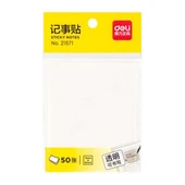 Deli Şeffaf 50 Yp. 76x95 mm Yapışkanlı Not Kağıdı 21571 thumbnail 1