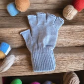 Tiriko Kadın Kesik Eldiven Açık Mavi thumbnail 5