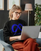 Yazılımcılara Özel Meta Baskılı, Unisex, Sıfır Yaka Regular Sweatshirt thumbnail 5