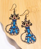 Monalisa Home Lüks Renkli Figürlü Otantik Küpe - 1