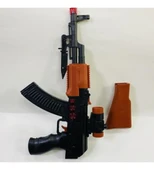 Pilli Işıklı Oyuncak Tüfek - Oyuncak Işıklı Silah SB 2026 thumbnail 4