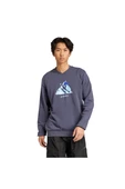 adidas Erkek  Mavi  Sweatshirt SNOW CREW KE2318 thumbnail 2
