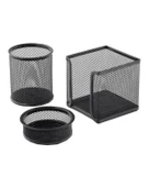 Inox Perforeli Kalemlik Seti 3’lü Siyah 0683 thumbnail 2