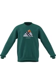 adidas  Erkek Yeşil  Sweatshirt SNOW CREW KE2319 thumbnail 4