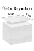 Masaüstü Küp Blok Not Kağıdı 4 Paket 8x8 cm Beyaz Küp Not Kağıdı Kare Kağıt Beyaz Boş Kağıt 400 Yaprak Hatırlatma Ofis thumbnail 2