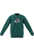 adidas  Erkek Yeşil  Sweatshirt SNOW CREW KE2319 thumbnail 2