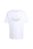 adidas Erkek  Beyaz  T-shirt STUDDED TEE JY2805 thumbnail 1