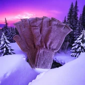 Tiriko Kadın Kesik Eldiven Mor thumbnail 5