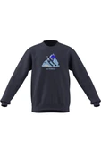 adidas Erkek  Mavi  Sweatshirt SNOW CREW KE2318 thumbnail 9