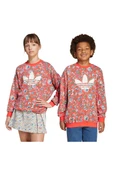 adidas Çocuk  Kırmızı  Sweatshirt CREW JV7827 thumbnail 8