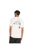adidas Erkek  Beyaz  T-shirt M T-S JL8056 thumbnail 3