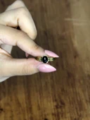 Doğal Taş Oniks Doğal Taşlı Antik Model Kadın Ayarlanabillir Yüzük euy81o thumbnail 3