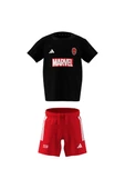 adidas  Bebek  Siyah  Eşofman I MRVL SM T SET JW9968 - 9