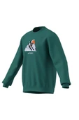 adidas  Erkek Yeşil  Sweatshirt SNOW CREW KE2319 thumbnail 11