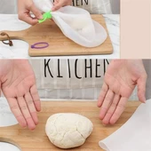 OLLEVRA Orta Hamur Torbası Silikon Şeffaf Hamur Yoğurma Torbası Ekmek Makarna Mantı Hamuru thumbnail 8