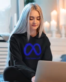 Yazılımcılara Özel Meta Baskılı, Unisex, Sıfır Yaka Regular Hoddie Kangru Sweat thumbnail 3