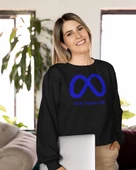 Yazılımcılara Özel Meta Developer Baskılı, Unisex, Sıfır Yaka Regular Sweatshirt, 2'li Takım thumbnail 4