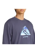 adidas Erkek  Mavi  Sweatshirt SNOW CREW KE2318 thumbnail 6