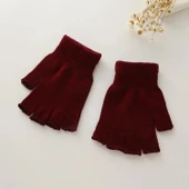 Tiriko Kadın Kesik Eldiven Bordo - 1