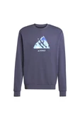 adidas Erkek  Mavi  Sweatshirt SNOW CREW KE2318 thumbnail 1