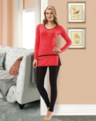 Derya Kurşun Uzun Kol Kadın Tayt Takım 759 - 1