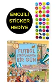 EMOJİLİ  STİCKER HEDİYE  - OKUL ÖNCESİ RESİMLİ KİTAPLAR  - FUTBOL STADYUMUNDA BİR GÜN thumbnail 1