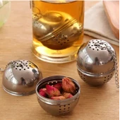 Mucit Home Top Model Çelik Çay ve Bitki Çayı Demleme Süzgeci – Paslanmaz Çelik Küre Demlik Süzgeç - 1