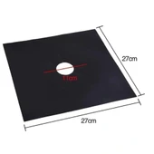 Litae Trend Ocak Koruyucu Folyo Yanmaz Yapışmaz 4'lü Set Siyah Renk thumbnail 2