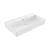 Bocchi Milano Tezgah Üstü Lavabo 80 cm Mat Beyaz 1377-002-0126 thumbnail 1