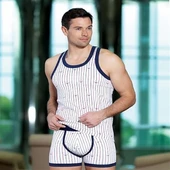 Berrak Erkek Çapa Ve Çizgi Baskı Rambo Atlet 1041 - 1