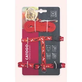 M-Pets Catogo Kedi Göğüs Tasması Seti Kırmızı 90-170 Cm - 1