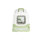 M-Pets Eco Rattan Kapalı Kedi Tuvaleti Yeşil 69x42x41 Cm thumbnail 2