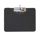 M-Pets Duplex Elekli Kedi Kumu Paspası Siyah 60x45 Cm - 1