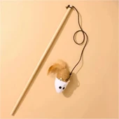 Litae Trend Doğal Jut Fare Sembollü Kedi Oltası thumbnail 4