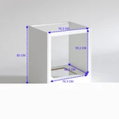 Kenzlife ankastre modülü kabini basıt byz fırın ocak dolabı 80 cmye kadar ocak için uyumlu thumbnail 6