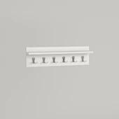 Kenzlife elbise askılığı askılık vettini070 byz 20*070*12 metal gri 6 adet askı portmanto thumbnail 3