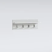 Kenzlife elbise askılığı askılık vettini038 byz 20*038*12 metal gri 4 adet askı portmanto thumbnail 3