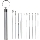Sunup Sn-27132 Paslanmaz Çelik 10'lu Kulak Temizleme Seti - 1