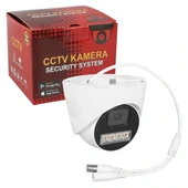 Plato Pl-29099 5mp 2.8mm 4 Warmled Fullcolor Plastik Kasa Ahd Analog Dome Güvenlik Kamerası - 3