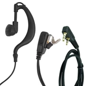 Wln Pmr-446 C Tipi Kulak Üstü El Telsizi Ptt Mikrofonlu Kulaklığı 2 Jacklı Aselsan A446 Spiral Arkalıklı 120cm - 1