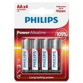 Philips Power Alkaline Aa Lr6 1.5v Kalem Pil 4'lü Paket (lr6p4b/10) - 1