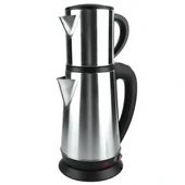 Crown Crw-2201 1800w 1.8 - 0.8 Litre Çelik Hazneli Çaycı Mutfak Kettle Demlikli Ve Süzgeçli Inox - 3