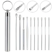 Sunup Sn-27132 Paslanmaz Çelik 10'lu Kulak Temizleme Seti - 3