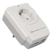 Powermaster Pm-18721 16 Amper - 3680 Watt Tekli Çocuk Korumalı 2 Usb'lı 1400 Joule Akım Korumalı Priz - 1