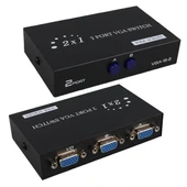 Powermaster Pm-4263 2 Port Giriş 1 Çıkış Manuel Vga Splitter Toplayıcı Switch (2 Pc 1 Ekran) - 2