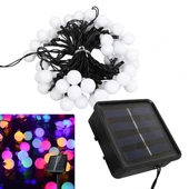 Winnboss Ekl-12 7 Metre 50 Top Ledli Renkli 8 Modlu Solar Panelli Dış Mekan Aydınlatma Led 5 Watt thumbnail 1